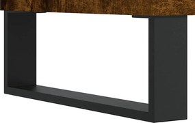 vidaXL Τραπεζάκι Σαλονιού Καπνιστή Δρυς 80x80x36,5εκ. Επεξεργασμ. Ξύλο