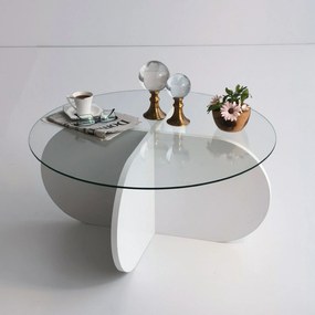 Coffee Table Bubble - White White
