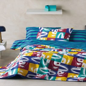 Σεντόνια Παιδικά Paul Frank 48 (Σετ 3τμχ) Multi Kentia Μονό 160x270cm 100% Βαμβάκι