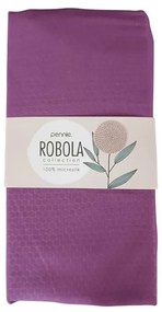 Microsilk Μονόχρωμο Ζακάρ Σεντόνι με Λάστιχο Robola σε 8 Αποχρώσεις Μονή (100x200 40cm) Μελιτζανί