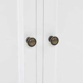 vidaXL Βιτρίνα Σαλονιού με 4 Πόρτες 80x40x180 εκ. MDF και Ξύλο Πεύκου