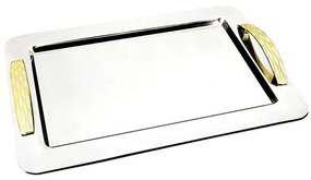 Δίσκος Σερβιρίσματος SED3004043 42,5x31,5cm Silver-Gold Oriana Ferelli® Stainless Steel
