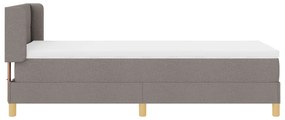 vidaXL Κρεβάτι Box Spring με στρώμα σε καφέ, 80 x 200 εκ., Υφασμα