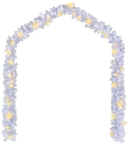 vidaXL Γιρλάντα Χριστουγεννιάτικη με Λαμπάκια LED Λευκή 5 μ.