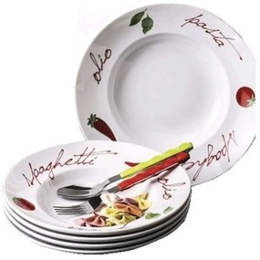 Πιάτο Ζυμαρικών (Σετ 7Τμχ) 49.100.357 R Multi Cryspo Trio Porcelain