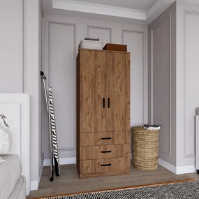 Διφυλλη Ντουλαπα Πεύκο Atlantic EASY 1600 47x60x174.8