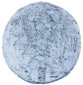 Γούνινο Στρογγυλό Χαλί (Φ100) Royal Carpet Bunny Rabbit Blue