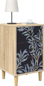 vidaXL Κομοδίνο DOKKUM 2 τμχ. Sonoma Δρυς 36 x 33 x 60 εκ