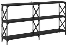 vidaXL Τραπέζι κονσόλας Μαύρη Οξυά 156 x 28 x 80,5 εκ.