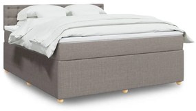 ΚΡΕΒΑΤΙ BOXSPRING ΜΕ ΣΤΡΩΜΑ TAUPE 180X200 ΕΚ. ΥΦΑΣΜΑΤΙΝΟ 3289853