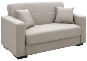Καναπές-κρεβάτι με αποθηκευτικό χώρο διθέσιος Vox pakoworld ανοιχτό γκρι ύφασμα 155x85x80εκ Model: 328-000013