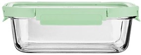 ESTIA ΦΑΓΗΤΟΔΟΧΕΙΟ CLICK&amp;SEAL ΓΥΑΛΙΝΟ 1520ml 23.5x17.8x7.6cm ΜΕ ΚΑΠΑΚΙ ΠΛΑΣΤΙΚΟ MINT