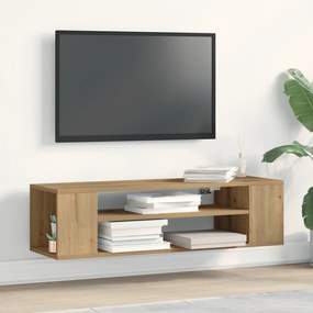 vidaXL Κάτοικος TV Τοίχου Μάστερ Οξιά 100x30x26,5 εκ. Επεξεργασμένο Ξύλο
