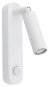 Απλίκα Φωτιστικό Τοίχου 1xG9 Reading Light Σποτ Enza TK Lighting 6620 Λευκό