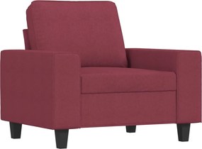 vidaXL Πολυθρόνα Σαλονιού Μπορντό 60 εκ. Υφασμάτινη