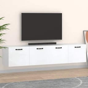 vidaXL Ντουλάπια Τοίχου 2 Τεμ. Λευκά 60 x 36,5 x 35 εκ. Επεξ. Ξύλο