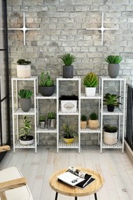 Stewehome Πολυλειτουργική πλαστική ραφιέρα για γλάστρες και λουλούδια