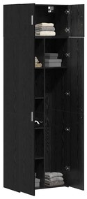 vidaXL Ντουλάπι αποθήκευσης Μαύρη δρυς 70 x 42.5 x 225 εκ