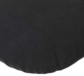 vidaXL Μαξιλάρια καθισμάτων 2 pcs Μαύρο Ø 40 x 13 εκ. Βελούδο