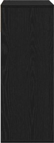 vidaXL Βιβλιοθήκη με 5 Ράφια Μαύρη 66x31x80 εκ. Επεξεργασμένο Ξύλο