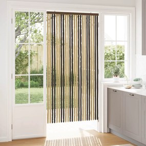 vidaXL Κουρτίνα εντόμων Chenille Σκούρο καφέ και μπεζ 100 x 200 cm