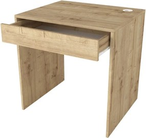 Γραφείο εργασίας Mida Megapap χρώμα sapphire oak 72x60x73,8εκ.