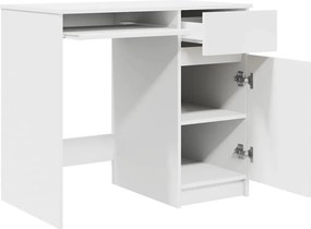 vidaXL Γραφείο Λευκό 86x49x76 εκ. από Επεξεργασμένο Ξύλο