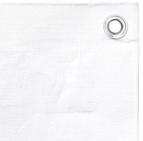vidaXL Μουσαμάς Λευκός 260 γρ./μ.² 3x5 μ. από HDPE