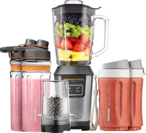 Μπλέντερ Set Smoothie Maker 300/600/900ml 800W Sencor SBL 7570SS Ασημί