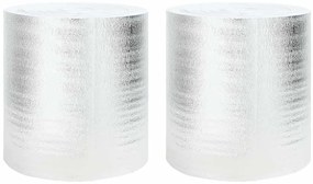 vidaXL Ανακλαστήρας θερμότητας καλοριφέρ 2 pcs Ασημί 25 x 0,5 m