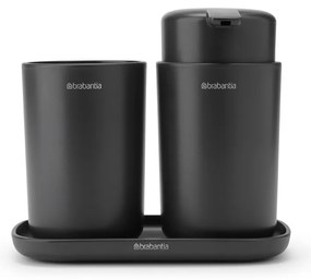 Brabantia 1003491 Σετ αξεσουάρ μπάνιου ReNew Dark Grey 3τμχ