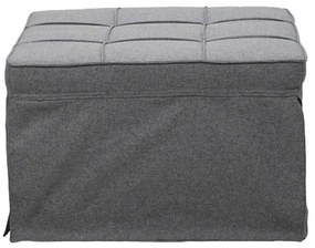 Πολυθρόνα - κρεβάτι Grejio ύφασμα σε γκρι απόχρωση κα πόδι μαύρο μέταλλο 70x70x45εκ 95x98x70 εκ.