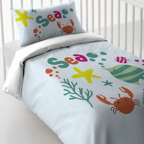 Σεντόνια Βρεφικά Σετ 3τμχ Magic Print Baby 2187 White-Green Vesta Cradle 120x60cm 100% Cotton