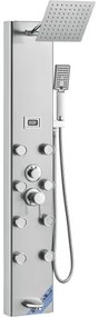 VEVOR Shower Panel Tower System 6 Modes Digital Display Stainless Steel Rainfall