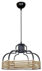 Ceiling Single Light 5467 Fylliana Black - Gold 30cm 30x30x80 εκ.