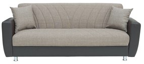 Καναπές Κρεβάτι Τριθέσιος JUAN Καφέ-Μπεζ 214x82x80cm - 14210024