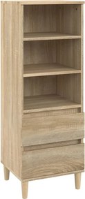 vidaXL Ντουλάπι Sonoma Δρυς 40x36x110 εκ. από Επεξεργασμένο Ξύλο