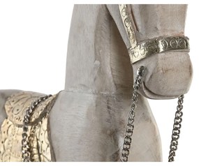 Διακοσμητική Φιγούρα Home ESPRIT Ασημί Φυσικό Άλογο 53 X 10 X 60 CM