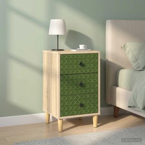 vidaXL Κομοδίνο GELEEN 2 τμχ. Sonoma Δρυς 36 x 33 x 60 εκ