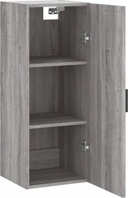 vidaXL Ντουλάπι Τοίχου Γκρι Sonoma 34,5 x 34 x 90 εκ.