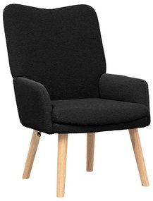 vidaXL Χαλαρωτική Πολυθρόνα Μαύρο 63 x 67 x 94 εκ. ύφασμα
