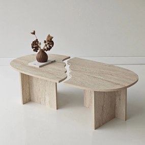 Coffee Table Missisipi - Travertine Travertine