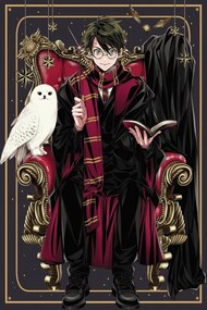 Εκτύπωση τέχνης Harry Potter - Anime style, (26.7 x 40 cm)
