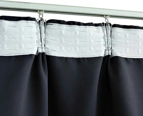 vidaXL Κουρτίνες Συσκότισης με Γάντζους 2 τεμ. Ανθρακί 140 x 225 εκ.