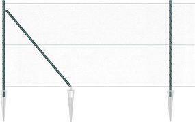 vidaXL Στύλος Περιφράξεων Πράσινο 50 x 1 μ (13 mm πλέγμα)