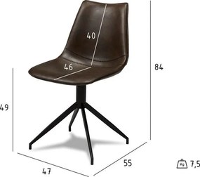 Isabel Dining Chair Dark Brown