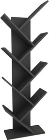 Βιβλιοθήκη - Hitit - Χρώμα Ανθρακί - 46x22x129εκ