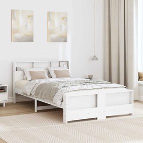 vidaXL Σκελετός Κρεβατιού Λευκό 120 x 190 cm Επεξεργασμένο ξύλο