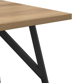 vidaXL Σετ βοηθητικά τραπεζάκια 2 τμχ. Δρυς Artisan και Μαύρο