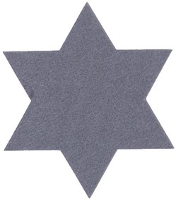 Σετ Χριστουγεννιάτικα Σουπλά Felt Star Grey 2x(50x50) - Nef-Nef Homeware